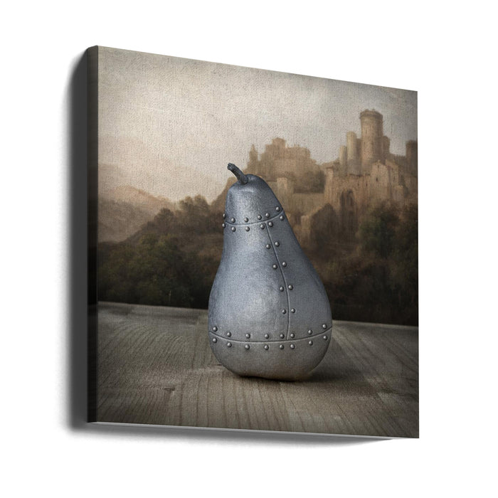 Still life 06 jenaro pérez villaamil Square Canvas Art Print