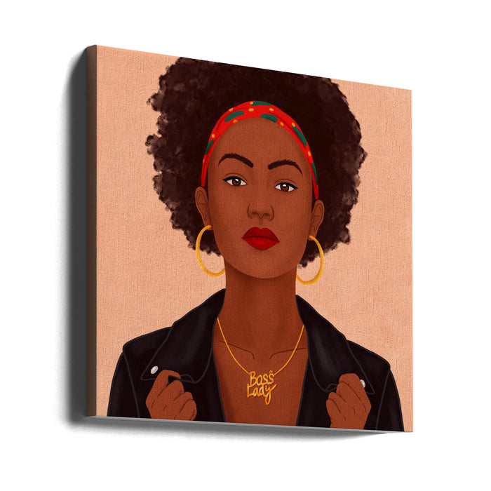 Boss Lady Square Canvas Art Print