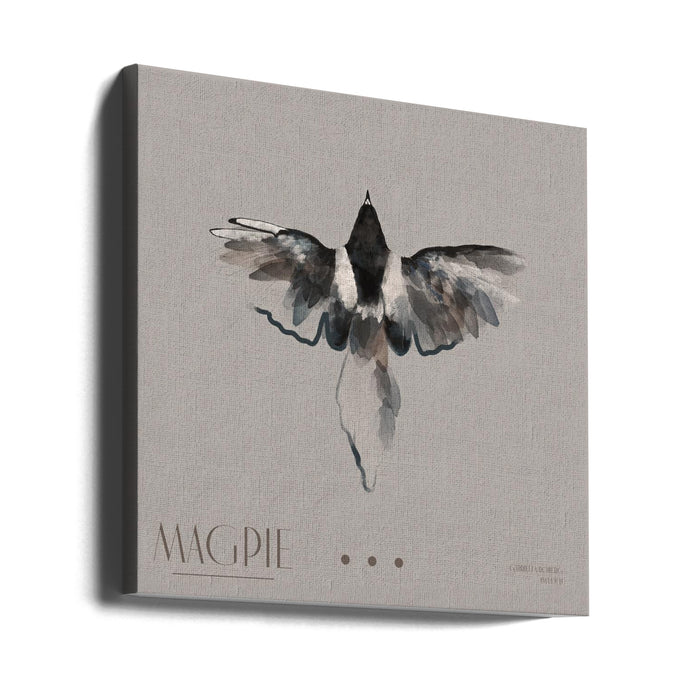 Magpie Square Canvas Art