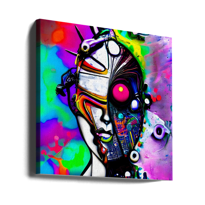 AZ02 Square Canvas Art Print