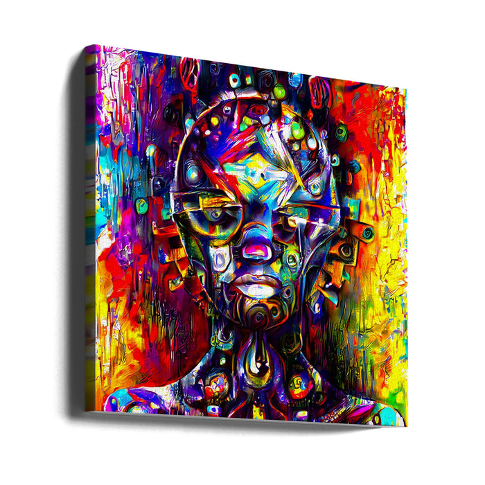 AZ04 Square Canvas Art Print