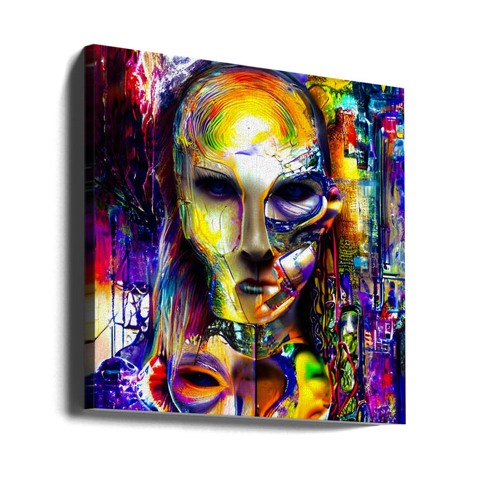 AZ05 Square Canvas Art Print