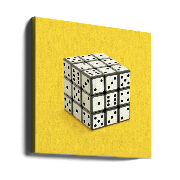 Not Rubik's cube Square Canvas Art Print