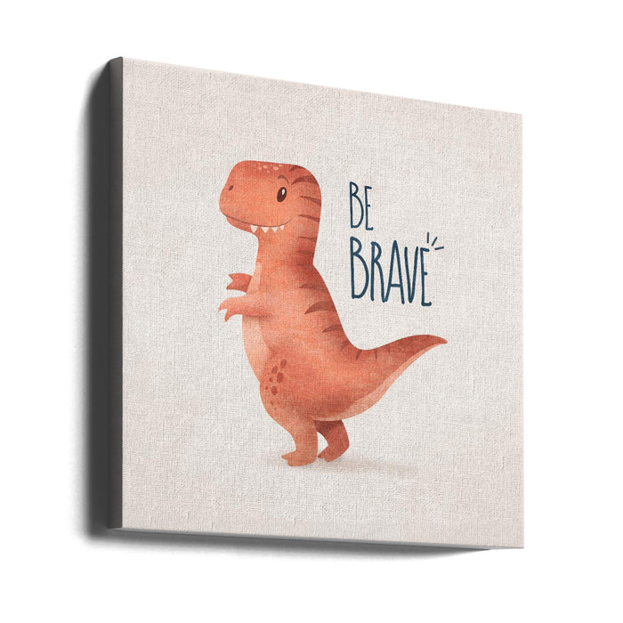 Dino Trex Square Canvas Art Print