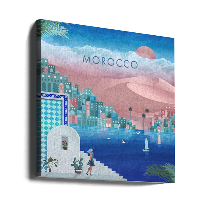 Morocco Square.png Square Canvas Art