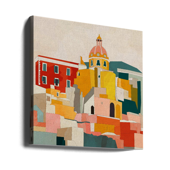 Procida Italy Kopie Square Canvas Art Print