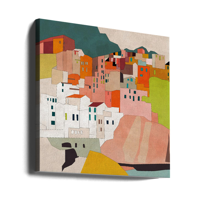 Cinque Terre Square Canvas Art