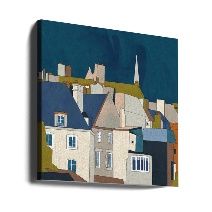 Saint Malo Kopie Square Canvas Art