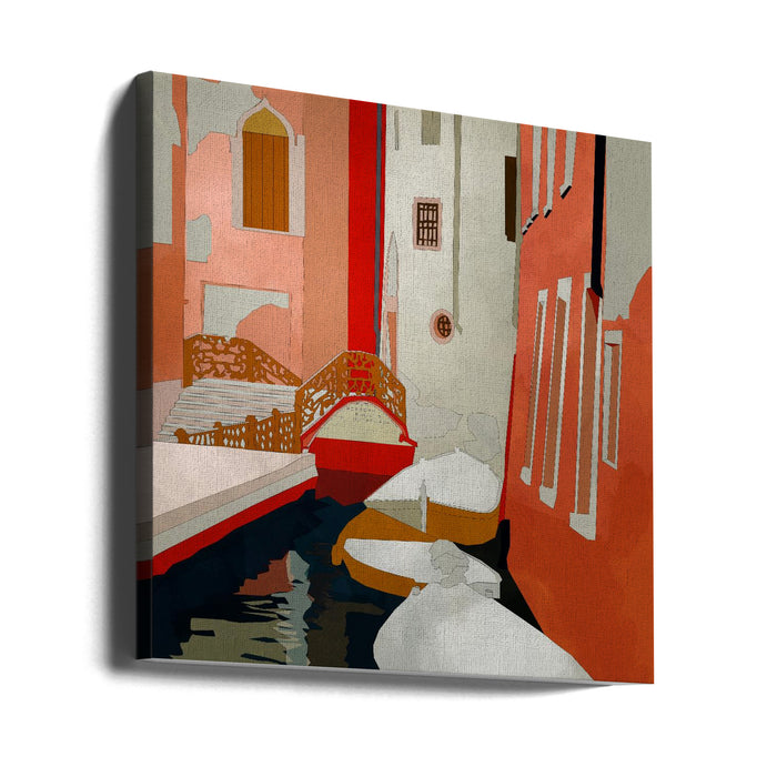 Venedig2 Square Canvas Art Print