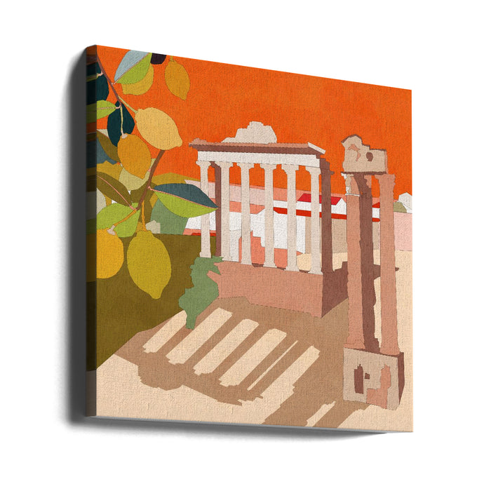 Rom 3 Square Canvas Art