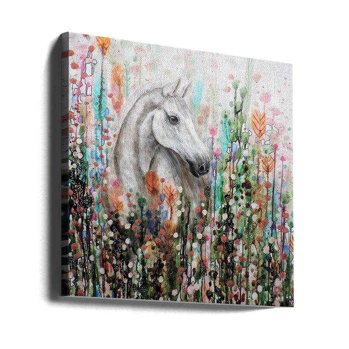 Ame Sauvage Square Canvas Art Print