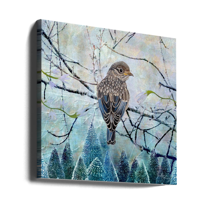 Winter Glow Square Canvas Art Print