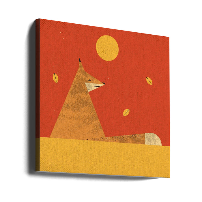 Fox Square Canvas Art Print