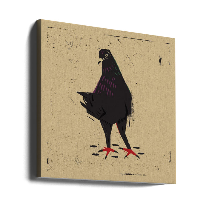 Pigeon Square Canvas Art Print