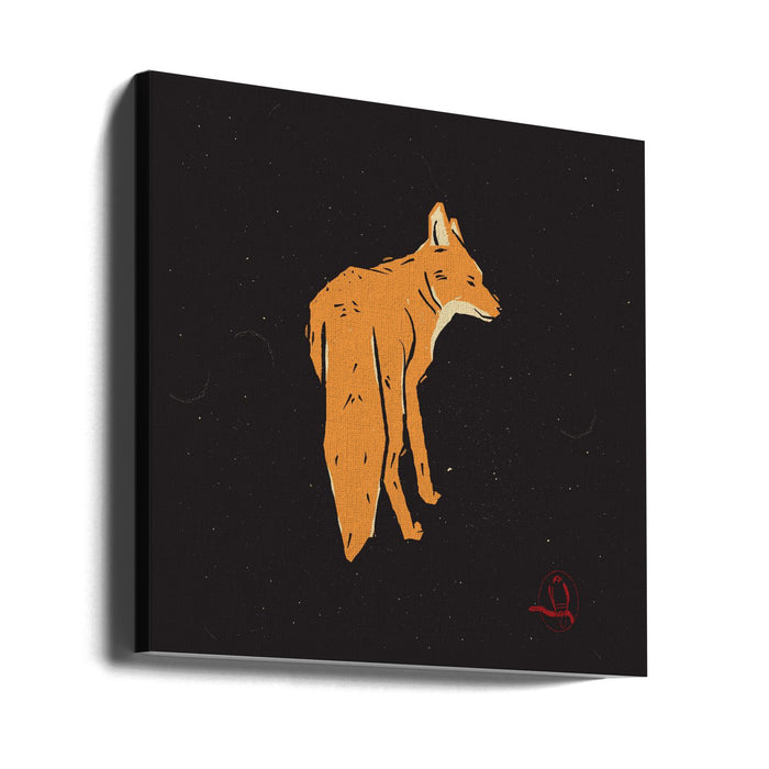 Fox Square Canvas Art Print