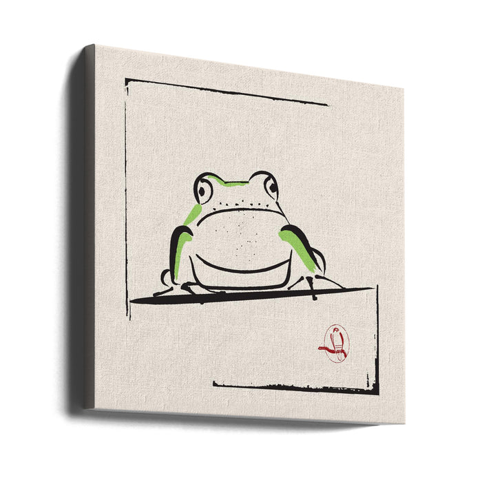 Frog Square Canvas Art Print