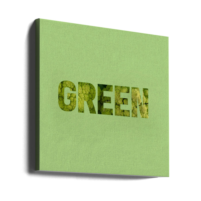 Green Square Canvas Art Print