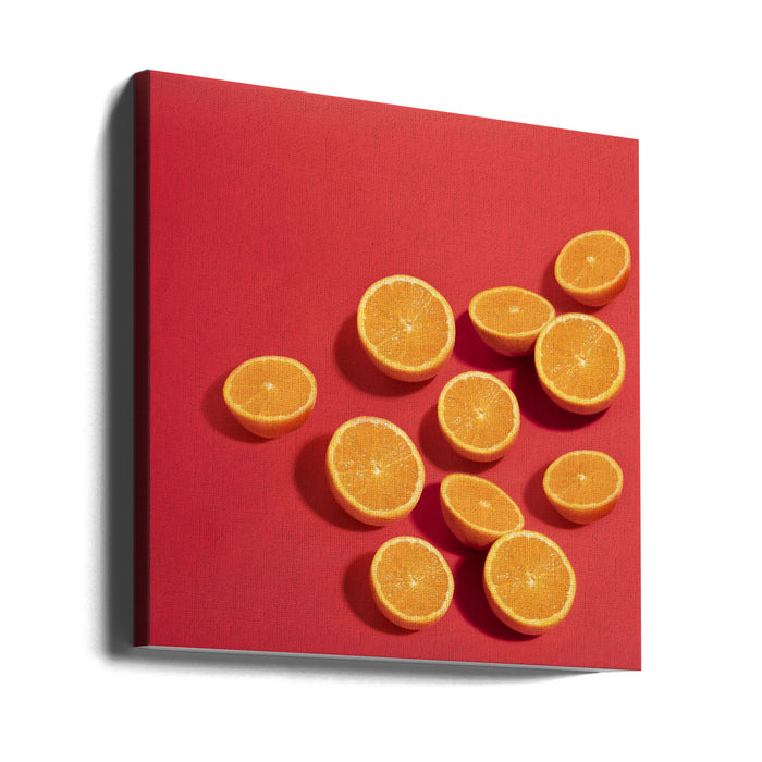 Naranjas Square Canvas Art Print