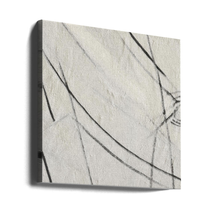 Scratched #1 Square Canvas Art Print