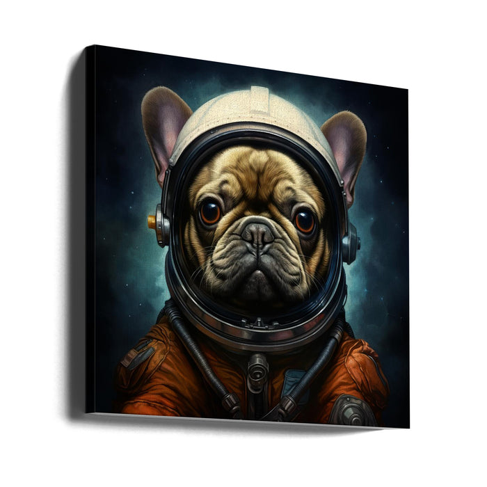 A Dog 2 Square Canvas Art Print