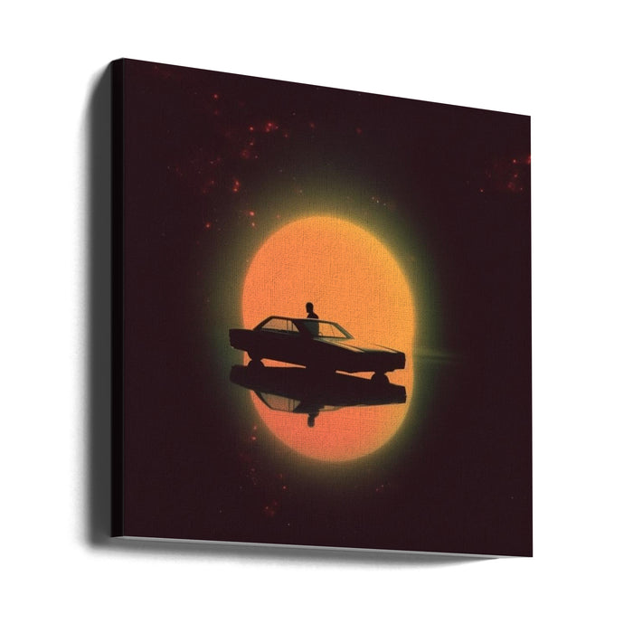 NightDrive Square Canvas Art