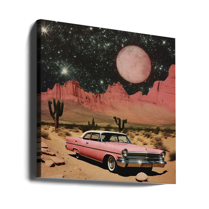 SpaceRide 8.0 Square Canvas Art Print