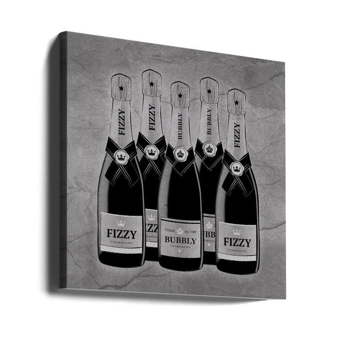 Champagne Square Canvas Art Print