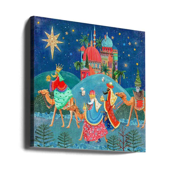 Three Wise Men Square Canvas Art Print