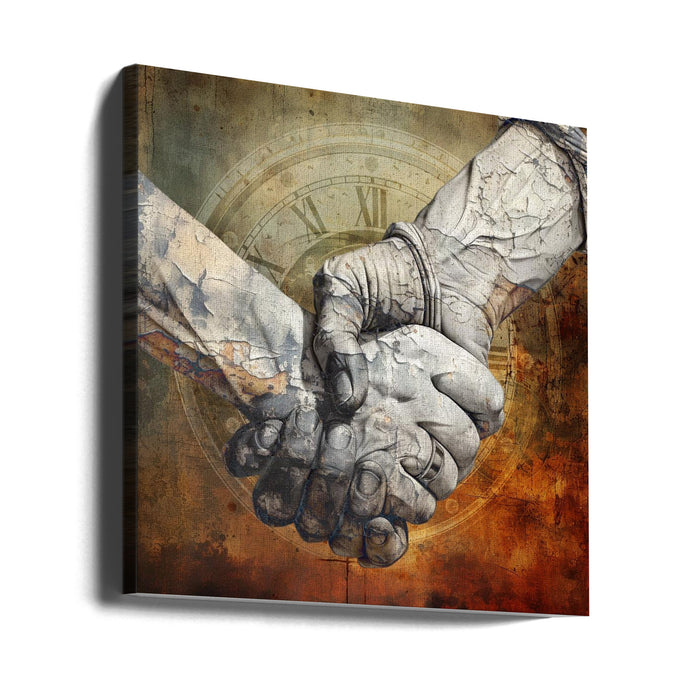 Hands 4 Square Canvas Art Print