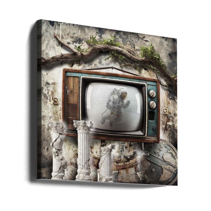 TV art 1 Square Canvas Art Print