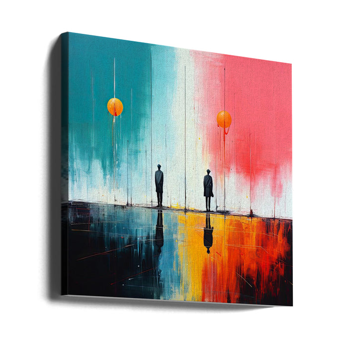 Second World 6 Square Canvas Art Print