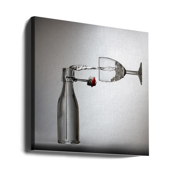 Pouring? Square Canvas Art Print