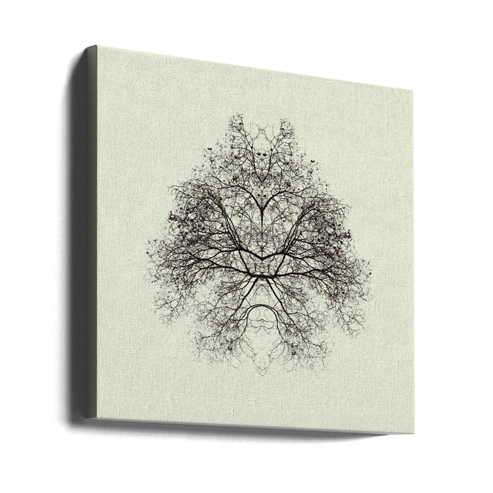 Rorschach Test Square Canvas Art Print