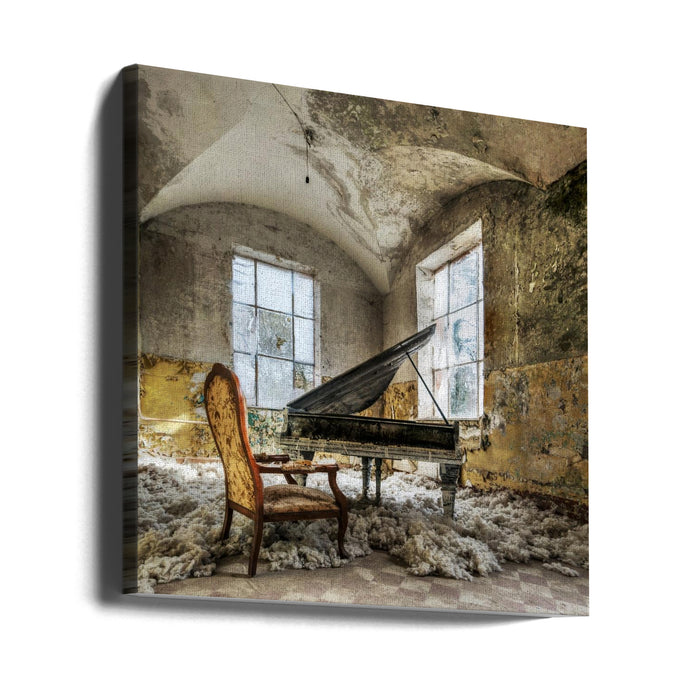 in heaven Piano Square Canvas Art Print