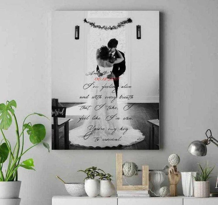 Custom Custom gift for wedding first dance song lyric Picture Frame Store New Jersey