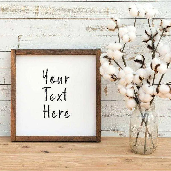 Custom Quote Print in farmhouse Signs barn wood with rustic decor Picture Frame Store New Jersey