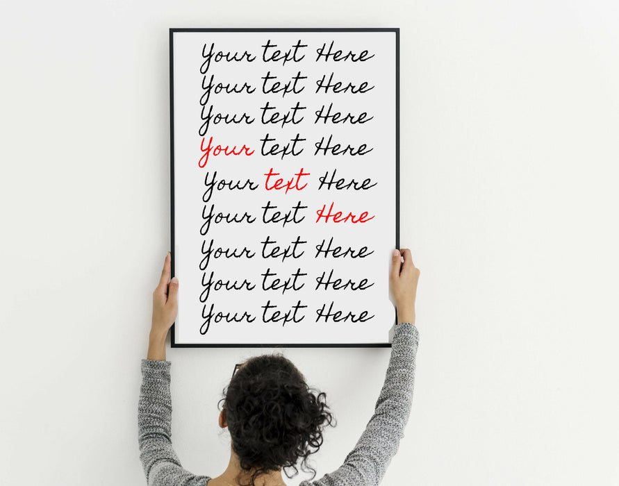 Quote poster Print sign wall art Frame Typography Work Office Décor 