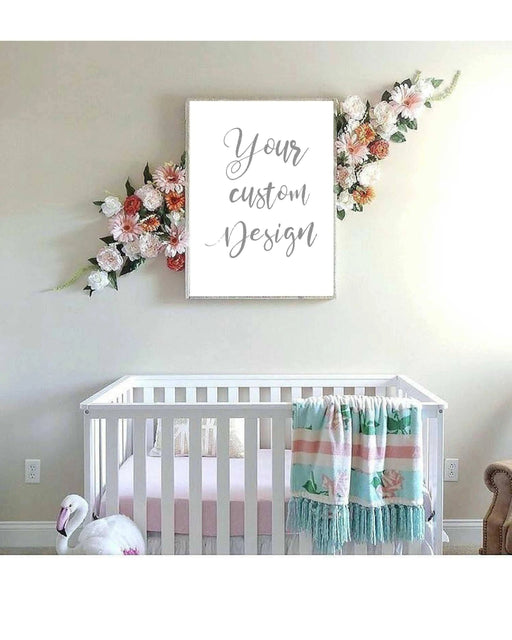 Custom quote typography word art for Nursery decor Baby room art