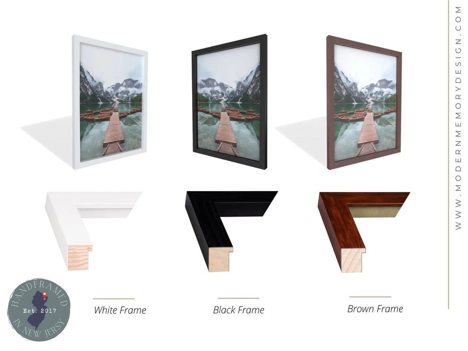 Custom size Picture Frames with glass Wall hanging Poster Frames