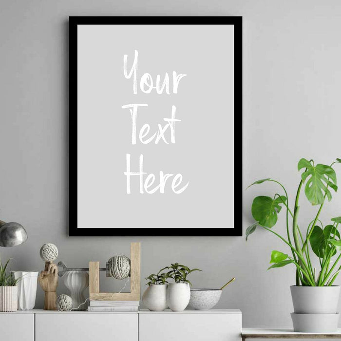 Custom Quote Print Lyric Poem Print Frame Personalized Typography Art