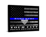 Dallas Police Department Thin blue Line Police Gift Custom Art