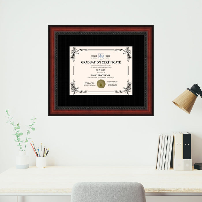 University of Iowa Diploma Frame 8.5x11 Certificate Black