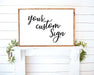 Farmhouse Wood Signs personalized for livingroom