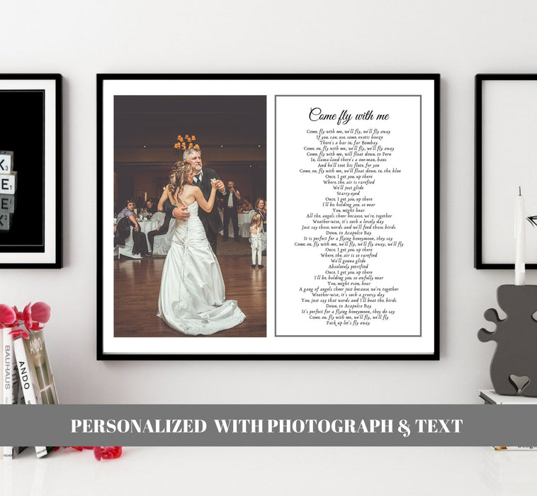 Father Daughter Dance print photo and frame