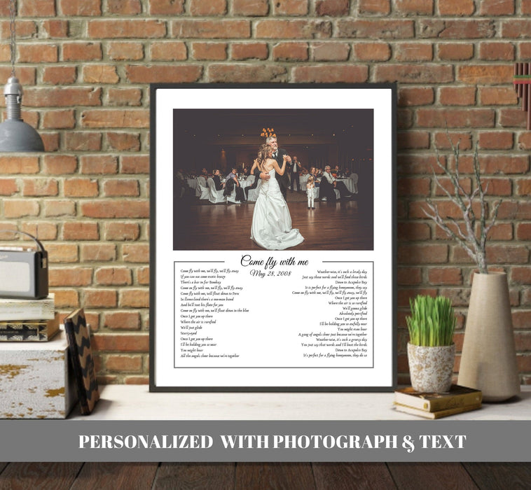 Father Daughter Dance print photo and frame