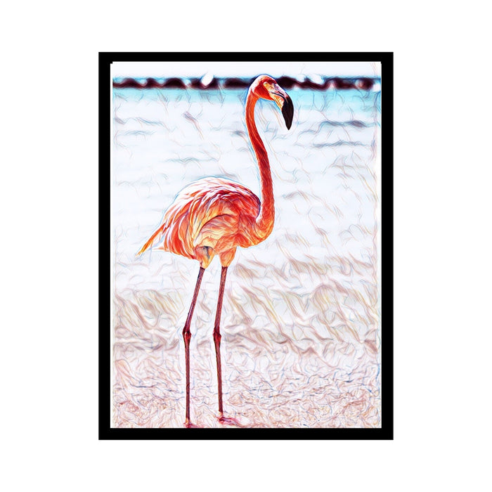 Flamingo framed art home wall decor animal art