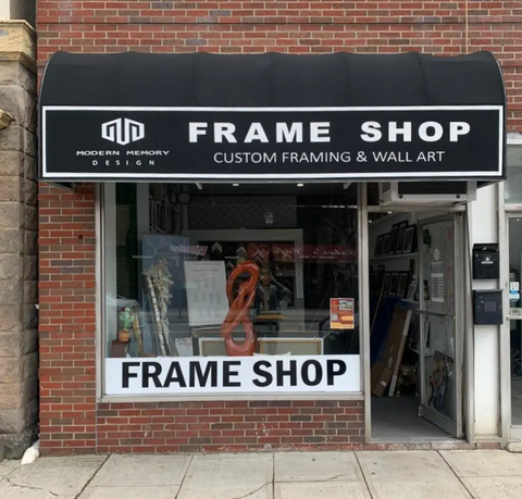 The exterior of Modern Memory Design Frame Shop