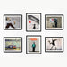 Banksy canvas Street art print Graffiti art Set of 6 Poster art