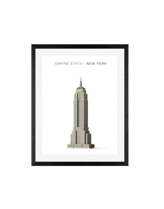 Framed Empire State building Art New York City Picture Frame Store New Jersey