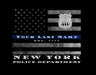 Framed NYPD Thin Blue Line Flag Customized Police officer gift Art Picture Frame Store New Jersey